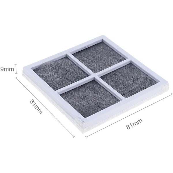 Luftfilter til LG Pure n Fresh køleskab, 3 stk. frisk luft udskiftningsfilter, til LG køleskab/køleskab/luftrenser LT120F, LFX31925SW,
