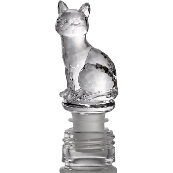 Vinkork för champagneflaskor (transparent katt)