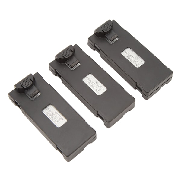 3 stk. RC Fly Litium Batteri Kit Enkel Ladekabel Sett for E88 E88Pro LS E525 E525Pro 3.7v 2600mah