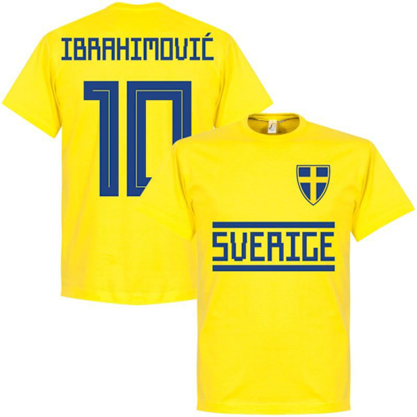 2022 Sommar Svenska Landslaget Ibrahimovic Minnesutgåva Fotbollströja Lös Bomulls Fotbolls T-shirt K XL