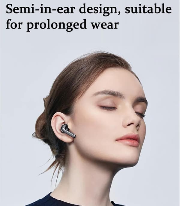 Trådløse ørepropper Bluetooth 5.3 med LED-strømdisplay Universal Passform Rosa Støyreduserende Ørepropper for Sport Gym Løping