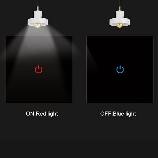 EU Stik Touch Panel med Lyssensor 1 2 3 Gang Udskiftning Plastik Touch Switch til Hotellampe