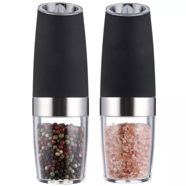 Elektriska Salt- och Pepparkvarnar – 2-pack med Gravitationsfunktion
