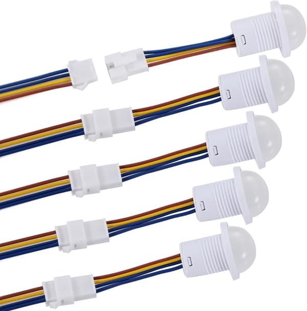 5 stk. PIR infrarød sensor 110V 220V mini infrarød bevægelsesdetektor til indendørs installation