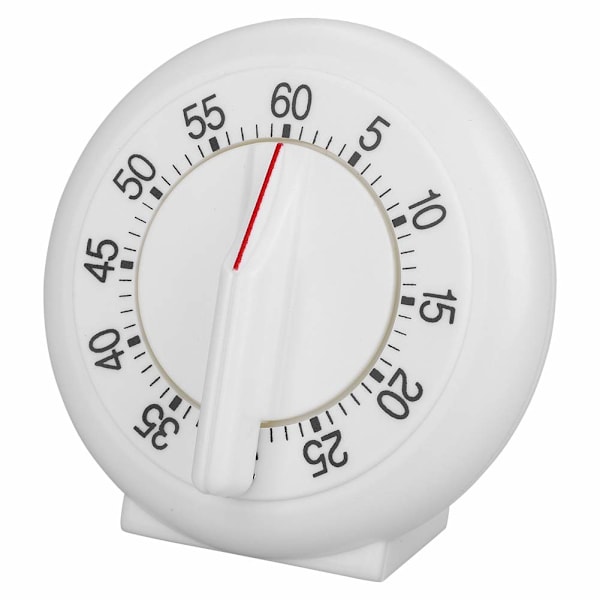 60 Minutter Rund Form Timer Køkken Mekanisk Tæller Alarm