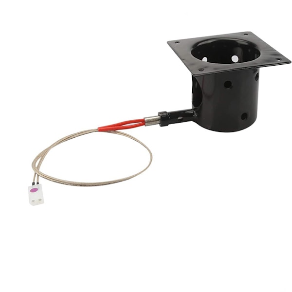 Træflis pille grill universal ildpotte emaljeproces holdbar anti-rust god ventilation fuld forbrænding [YATOUT] Enamel fire cup + ignition rod