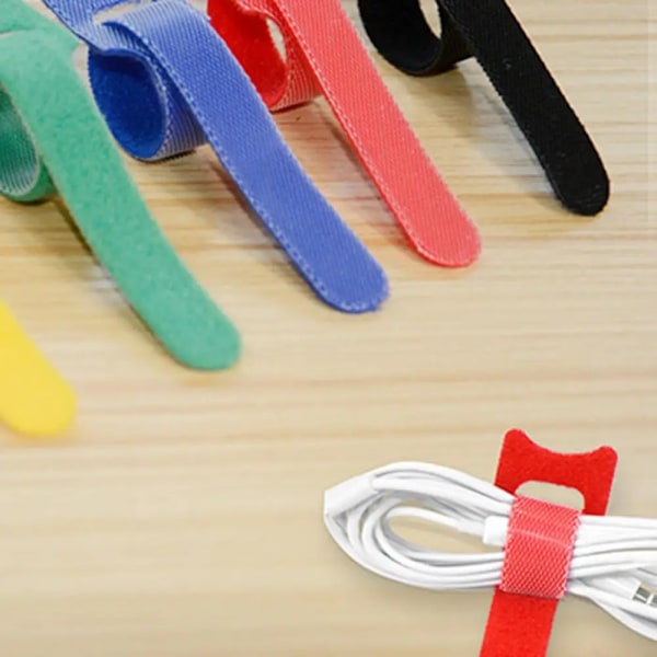 100 stycken Velcro datakabel förvaringsspänne hörlurar wi