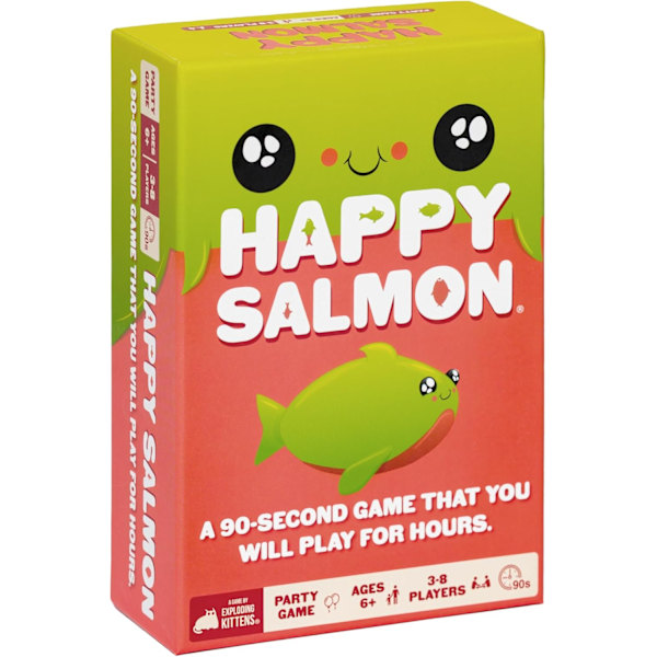 Exploding Kittens Happy Salmon by Exploding Kittens - Korttipeli Aikuisten, Teinien ja Lasten - Hauska Perhepeli