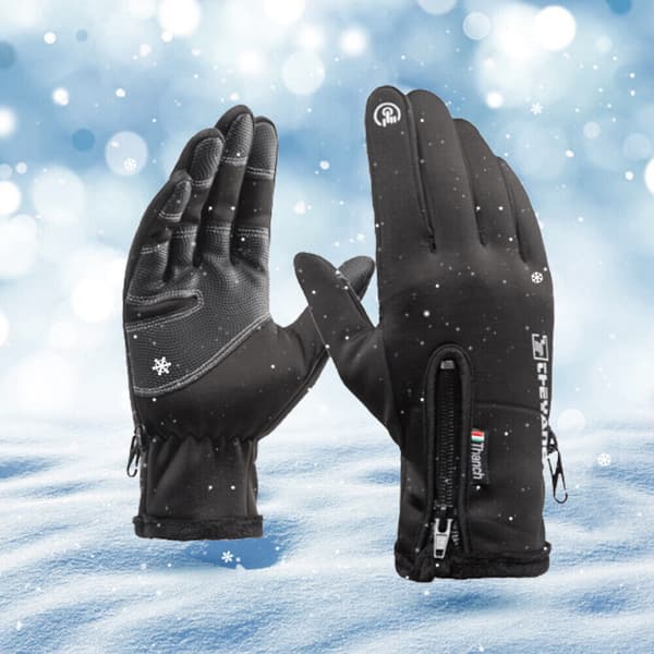 USB-oppvarmede hansker Vinter Elektriske Hansker Sykling svart black constant temperature