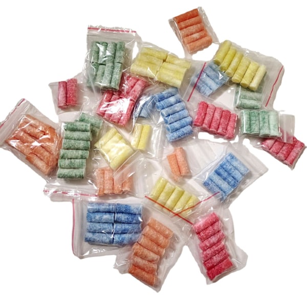 50 st frilufts-bergsbestigning camping kolindränkta vaxbomullspinnar snabb tändning bomullspinnar flerfärgade valfria färger Pink bulk single