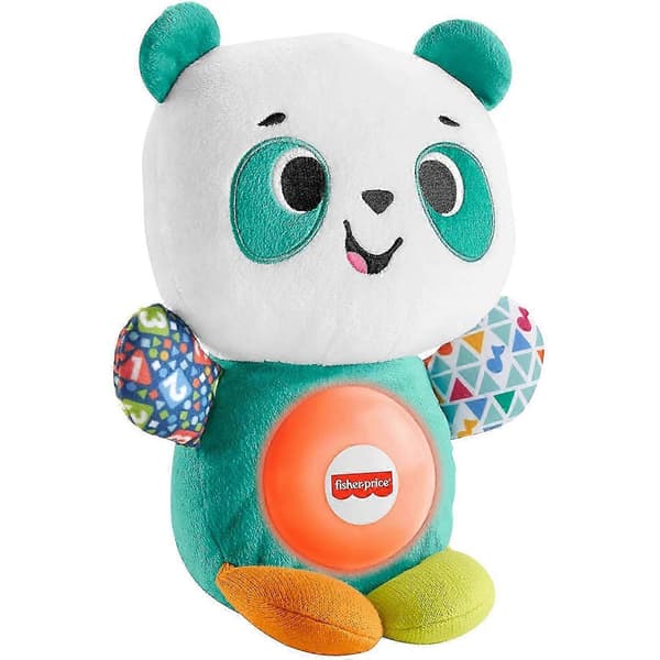 Lysende Panda Musik Plyslegetøj Børnegave 28cm