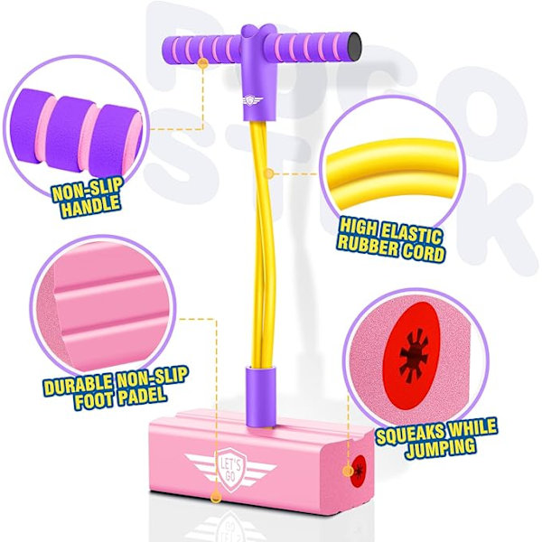 CG Pogo Jumper för Barn 3-12 År, Skum Pogo Stick för att Främja Tillväxt & Utomhuslek