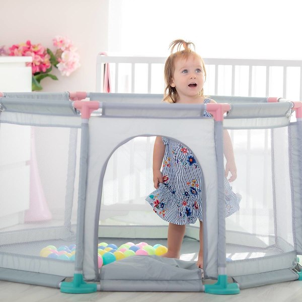 Ladida Leikkikehä ja pallomeri 50 pallolla, harmaa Grey one size