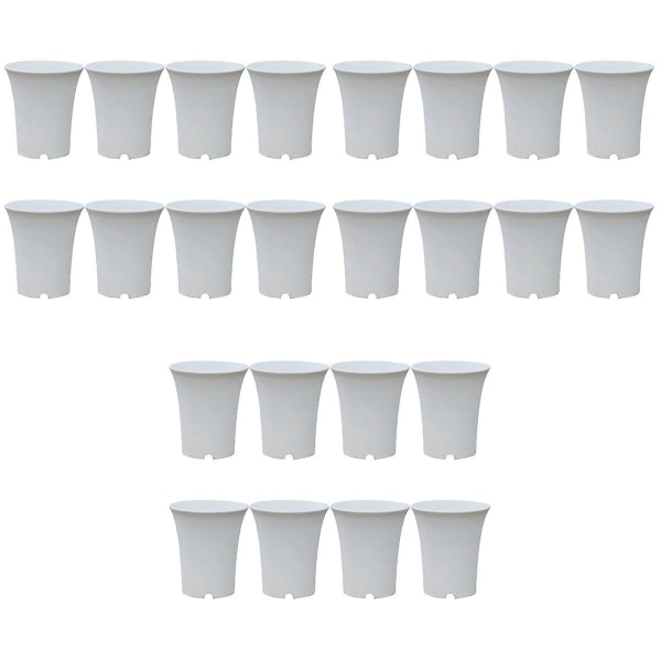 30 st Suckulenter Blomkrukor Plastkrukor Runda för hemmakontor eller trädgårdsdekoration - Extra Små 30 st 30 pcs 7.5x7.5x9cm