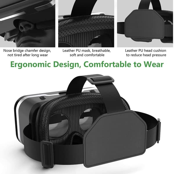 VR Glasögon Virtuell Verklighet Glasögon Kompatibla med IPhone &