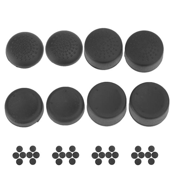 5 Set 8 i 1 Silikon Joystick Skyddsfodral Tillbehör för PS4 Spelkonsol Gamepad