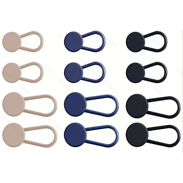 Het försäljning 10mm-15-18mm gummiband stretch justering förlängningsknapp midjeband förlängning justeringsknapp Double layer blue*round