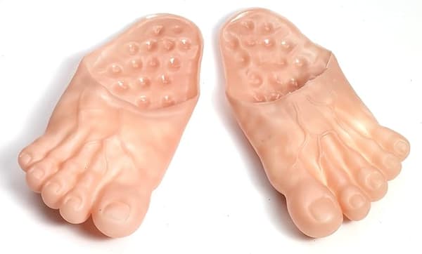 Morsomme plastføtter, som vist, One Size