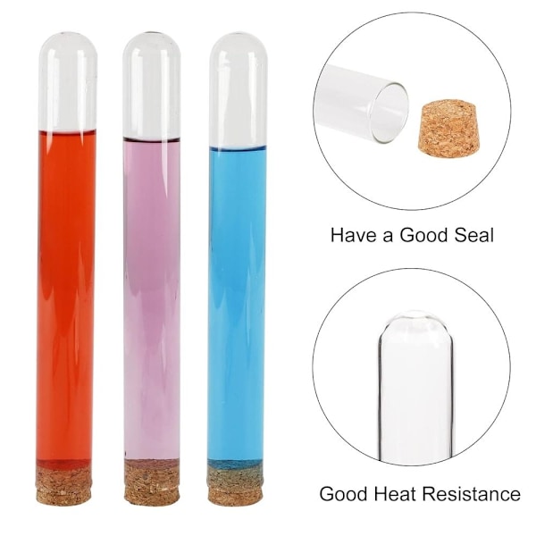 12st Glasprovrör 80ml Labrör 1st 1st 1Pc 1Pc