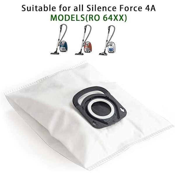 10 støvsugerposer til Rowenta ZR200520 ZR200720 Silence Force Compact Power X-Trem Power (RO64xx RO63xx RO68xx RO39xx)