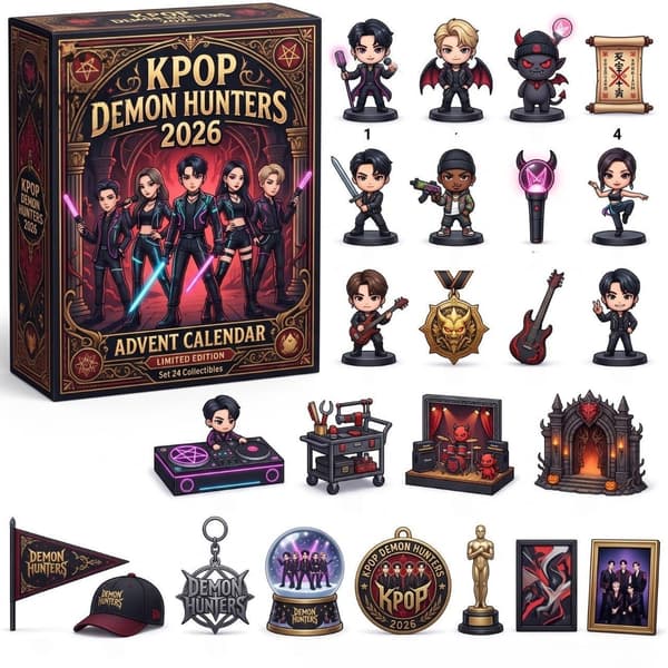 Kpop-grupper adventskalender 2026 ferie-blindbokser 2026 BTS Arirang