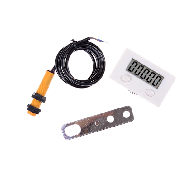 LCD Digital 0-99999 Tæller 5 Cifre Plus UP Måler+Switch Sensor