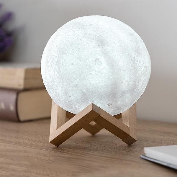 Lampe - Månelampe - 8cm - Justerbar farve