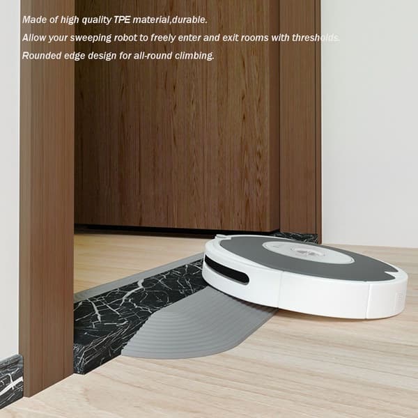 Korvaava ramppi robotti-imurille, kynnysramppi oville, harmaa gray