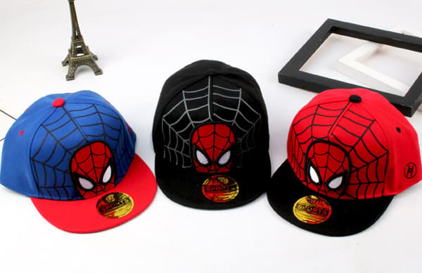 Spider-Man litteälierinen lippalakki lapsille, musta