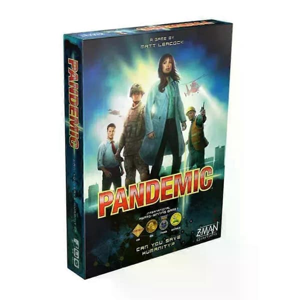 Pandemic brætspil, engelsk udgave, multi/farvede gaver
