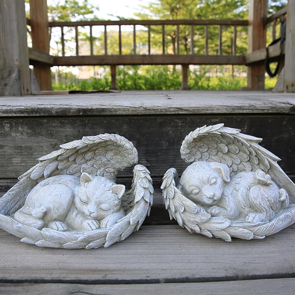 Katteengel Minde Statue til Ære for Vores Tabte Pelsbaby, c