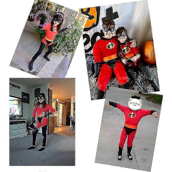 The Incredibles Kostume Halloweenfest Karneval Høj Kvalitet Mand man 160