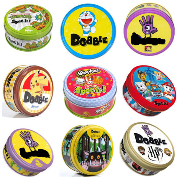Engelsk Spot It familiespil forældre-barn find forskellen spil kort dobble spil kort find din søster Mickey Mouse Yellow