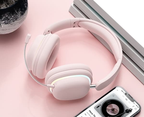 Trådløse Bluetooth-hodetelefoner Over Øret Støyreduserende Gaming Headset med Mikrofon Sammenleggbare Komfortable Øreputer for PC Telefon TV