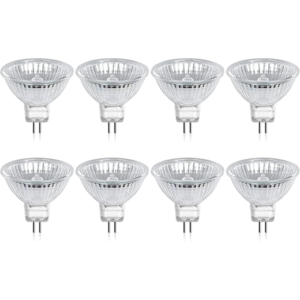 Halogeeni lamppu Gu5.3 Mr16 35w 12v lämmin valkoinen 2800k himmennettävä, 400 lumenin peite 2-napainen korvaava etuvalo, 8 kpl Cisea