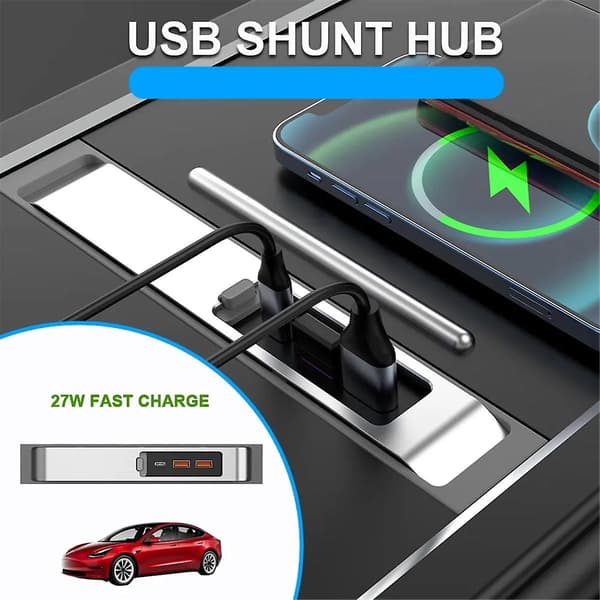 USB hub 27w hurtigoplader til intelligent USB dockingstation shunt hub tilbehør til model