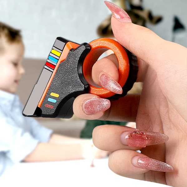 Fidgets Slider Toy - Plastic Push Slider Antistress Toys Fun Novelty 3D Printed Sensory Tool red