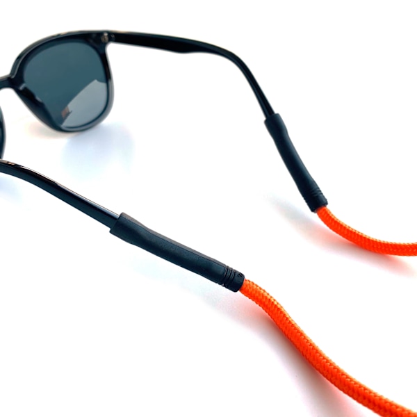 Justerbar Sportsbrille Sikkerhetsholder Flytende Stropp Brilleholder, Svart, 4-pakning