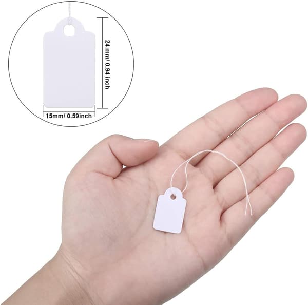 24 x 14 mm Vita Etiketter Prislappar Prislappar Displayetikett