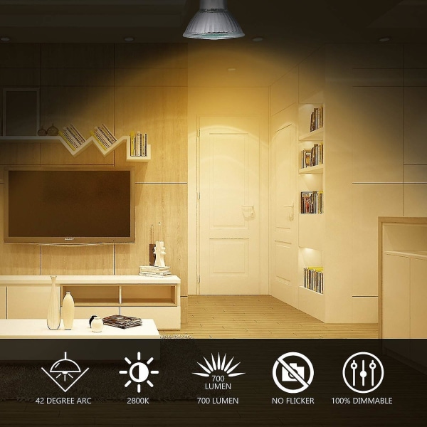 8-pakk GU10 halogeenivalaisimia 35W, 220V GU10 halogeenivalaisimet 2800K lämpimän valkoinen