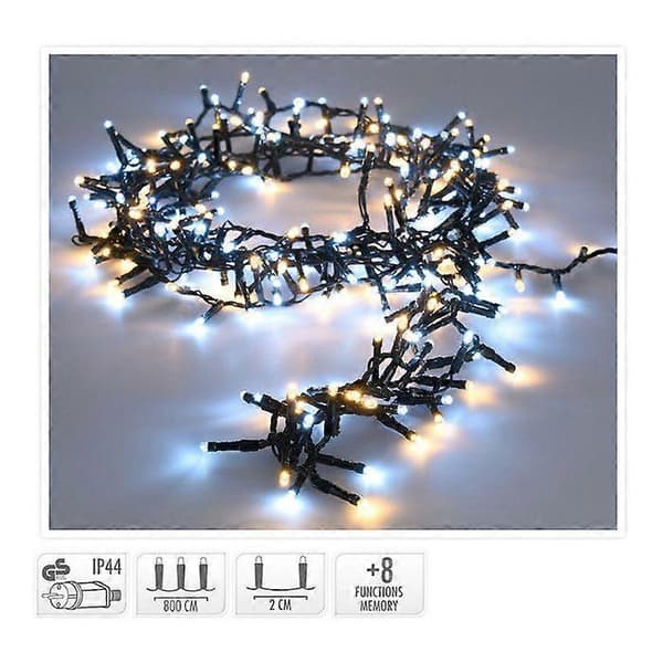 GENERIC - Ormgirlang 400 Leds 11m Kallt och Varmt Ljus