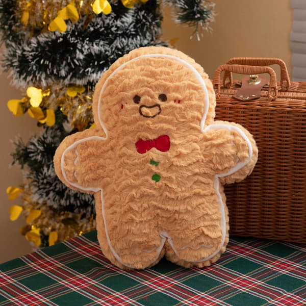 30 cm juldocka plyschleksak pepparkaksgubbe figurindocka kudde julkrans juldekoration prydnader present 30cm
