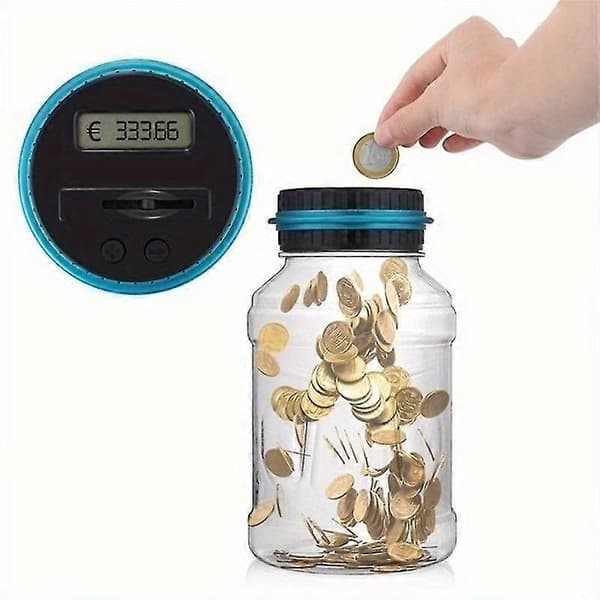 Opgrader dine besparelser med denne store digitale mønttællende LCD-møntboks!