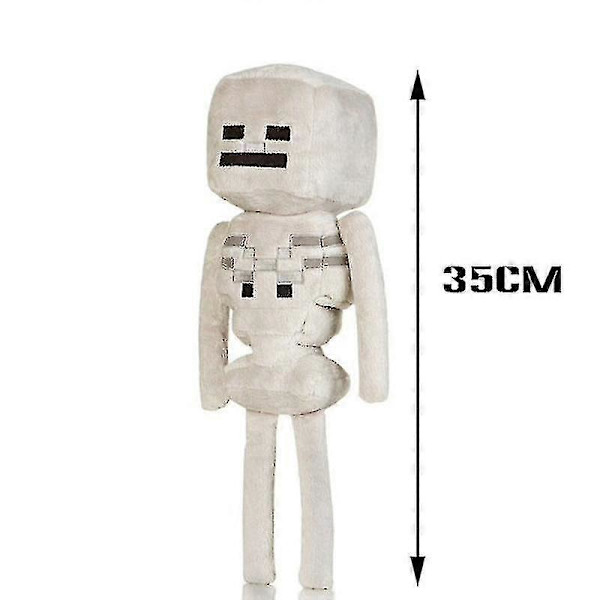 Minecraft Skelett Plyschleksak, Vit, 35 cm