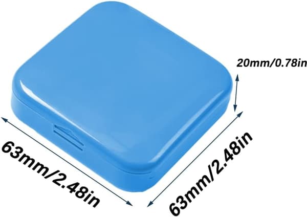 Blå pilleæske, bærbar pilleæske, mini plastikpilleæske, pillerede