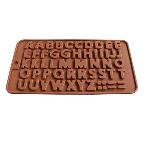 Chokoladeform, Bogstaver, Alfabet - Isform, Pralineform Brown brown