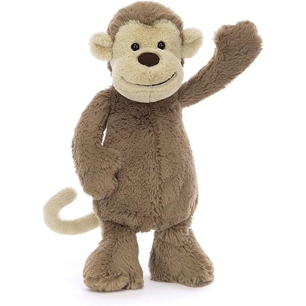 Jellycat - Teddybjørn - Bashful Monkey Smuk Baby Teddybjørn Egnet fra Fødslen - M