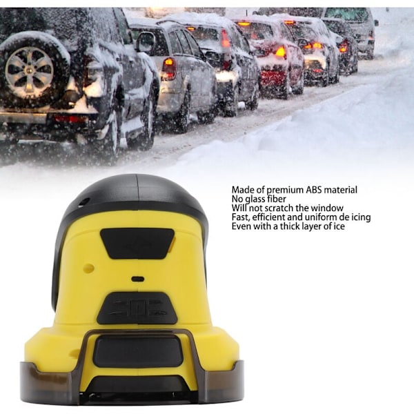 Sähköinen jääkaavin talvelle, autolle, ikkunoille, tuulilasille, sulatusväline, lumikaavin - USB-lataus