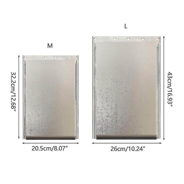 Erstatning for hundeluke, 20,5x32,2/26x43 cm, langvarig L