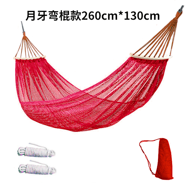 Riippumatto ulkokäyttöön, jääsilkkinen verkkokangas, kaareva puu, kaatumista estävä, retkeilytarvikkeet, Kaakkois-Aasia Blue 260*130+tie rope+storage bag